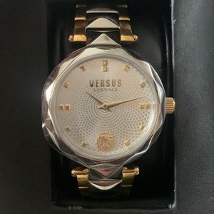 Versus by Versace Two Toned Stainless Steel Watch NWOT